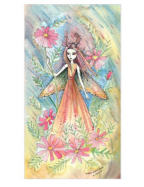 Art: Fairy in the Rain full by Artist Molly Harrison