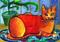 Art: aceo cat 1 by Artist Susan Frank