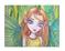 Art: Bright Eyes close up by Artist Molly Harrison