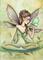 Art: Fairy and Butterfly by Artist Molly Harrison