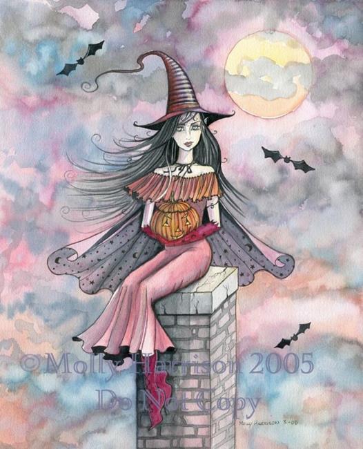 Art: Witch on the Pillar full by Artist Molly Harrison