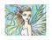 Art: Purple Dahlia Fairy close up by Artist Molly Harrison