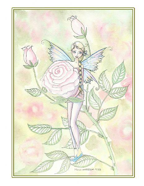 Art: Fairy of the Rose by Artist Molly Harrison
