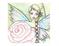 Art: Fairy of the Rose close up by Artist Molly Harrison