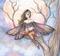 Art: peach moon close up by Artist Molly Harrison