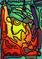 Art: Abstract ACEO 079 by Artist Amanda Hone