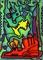 Art: Abstract ACEO 080 by Artist Amanda Hone