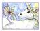 Art: The Unicorn and the Fairy close up by Artist Molly Harrison