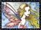 Art: ACEO Blue Skies at Night by Artist Molly Harrison