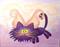 Art: Purple Kitty Fairy by Artist Cynthia Schmidt