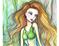 Art: The Lonely Mermaid close up by Artist Molly Harrison