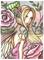 Art: aceo smouldering rose by Artist Molly Harrison