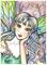 Art: Aceo Aurora Pixie by Artist Molly Harrison