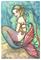 Art: Shy Mermaid by Artist Molly Harrison