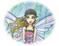 Art: One Fairy, One Butterfly, One Ladybug close up by Artist Molly Harrison