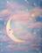 Art: Dreamy Moon & Stars by Artist Cynthia Schmidt