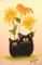 Art: Sunflower Cats by Artist Cynthia Schmidt