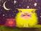 Art: Cranky Cats at Night (Green+Pink) by Artist Cynthia Schmidt