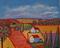 Art: Red Landscape by Artist Virginia Kilpatrick