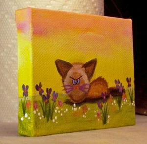 Detail Image for art Siamese Cranky Cat