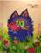 Art: Valentine's Kitty Cat by Artist Cynthia Schmidt