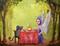 Art: Fairy & Mouse Tea Party by Artist Cynthia Schmidt