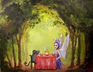 Detail Image for art Fairy & Mouse Tea Party