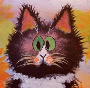 Detail Image for art Tuxedo Kitty Cat