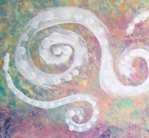 Detail Image for art Kitty in Flowers