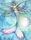Art: sky mermaid close up by Artist Molly Harrison