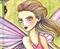 Art: Strawberry Fae Close up by Artist Molly Harrison