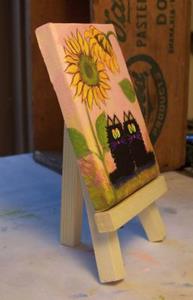 Detail Image for art Black Cats & Sunflowers