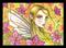 Art: A Purple Flower Fairy by Artist Molly Harrison