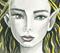 Art: portrait close up by Artist Molly Harrison