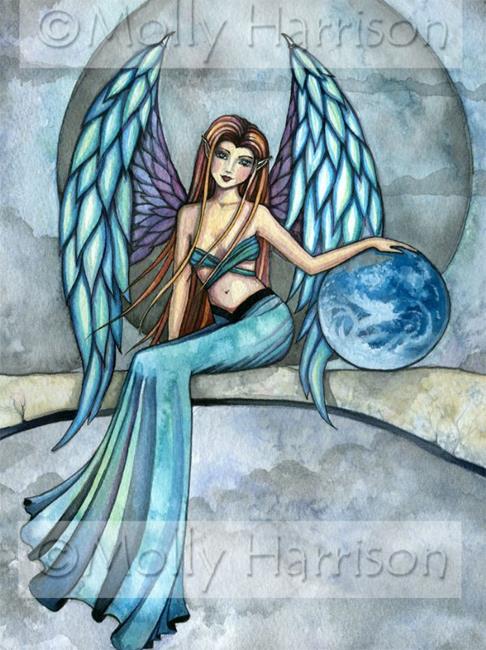Art: earth guardian close up by Artist Molly Harrison