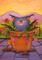 Art: Kitty In Flower Pot #2 by Artist Cynthia Schmidt