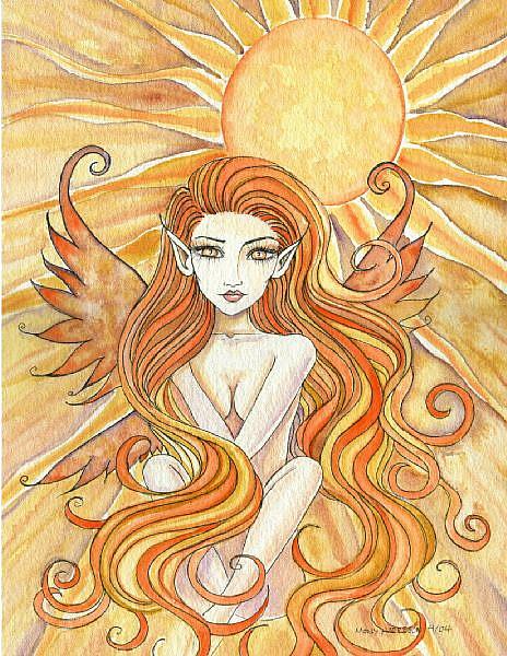 Art: Fire in the Sky full by Artist Molly Harrison