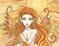 Art: Fire in the Sky close up by Artist Molly Harrison