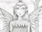 Art: gothic pencil fae close up by Artist Molly Harrison