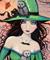Art: the witch and the owls close up by Artist Molly Harrison