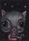 Art: candy cane kitty by Artist Vicky Knowles
