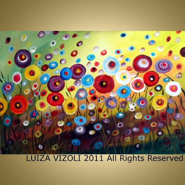 Art: dancing poppies by Artist LUIZA VIZOLI