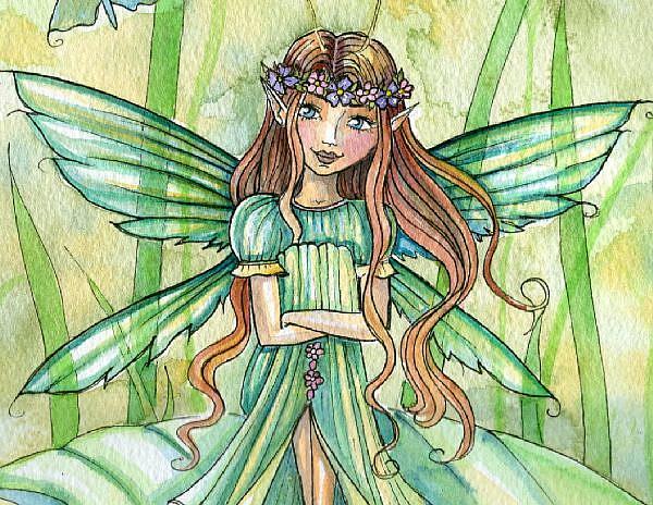 Fairy of the Grasslands close up - by Molly Harrison from