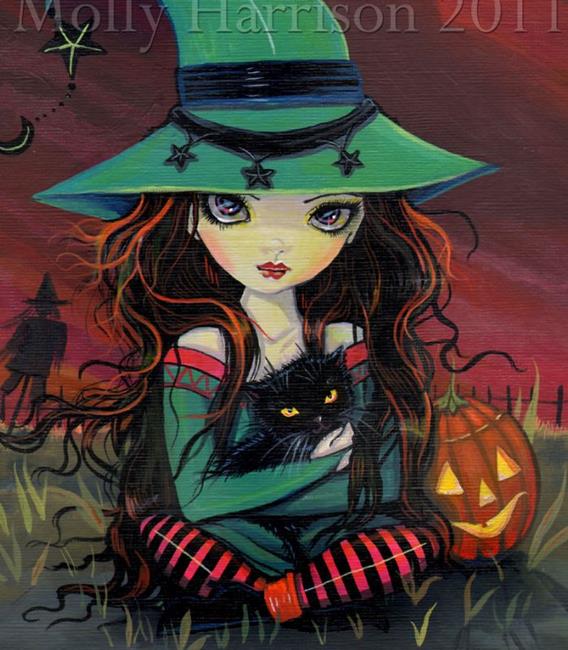 Art: redskiesofoctobercloseup by Artist Molly Harrison