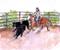 Art: Team Penning1151 by Artist Deborah Sprague