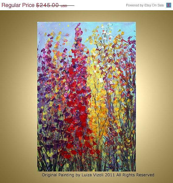 Art: FALL FLOWERS by Artist LUIZA VIZOLI