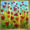 Art: RED FLOWERS at Morning by Artist LUIZA VIZOLI