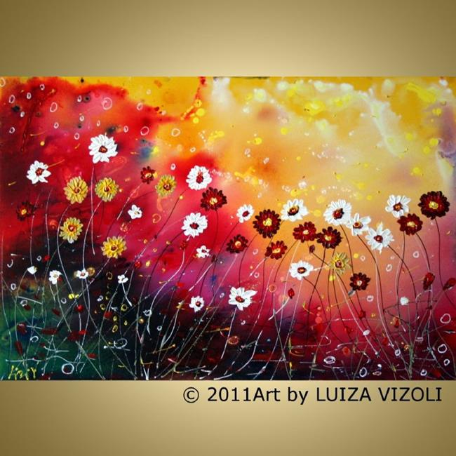Art: MORNING DEW FLOWERS by Artist LUIZA VIZOLI