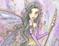 Art: Shrouded in Violet close up by Artist Molly Harrison
