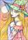 Art: Agitha and Moon ACEO low res by Artist Molly Harrison